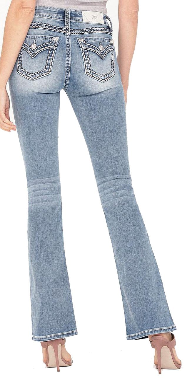 Buy online High Rise Bootcut Denim Jean from Jeans & jeggings for Women by  Melon - By Pluss for ₹929 at 63% off | 2024 Limeroad.com